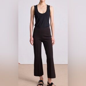 Apiece Apart - Rene Kick Flare Knit Pull On Pant- Deep Espresso - Sz Small